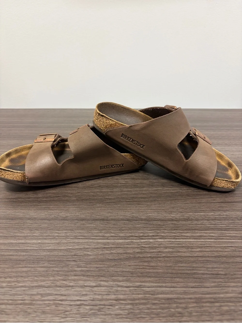 Birkenstock Arizona Slide Mocha Sandals - See photos